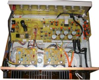 Internals of the Electronic Services Amplifier as supplied with all Quickly Built Kingdom halls (UK). **CLICK** for larger picture.
