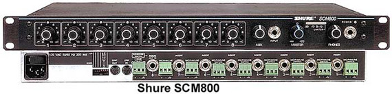 Shure SCM800 automixer